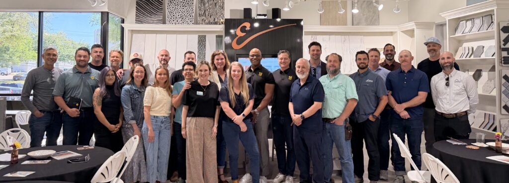 Brooke Droptini with real professionals at The Curious Builder Collective in Austin, Texas
